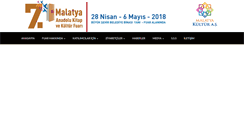 Desktop Screenshot of malatyakitapfuari.com
